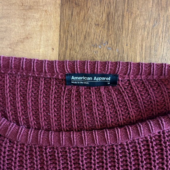 Maroon Studio Sweater (American Apparel) - Picture 4 of 6